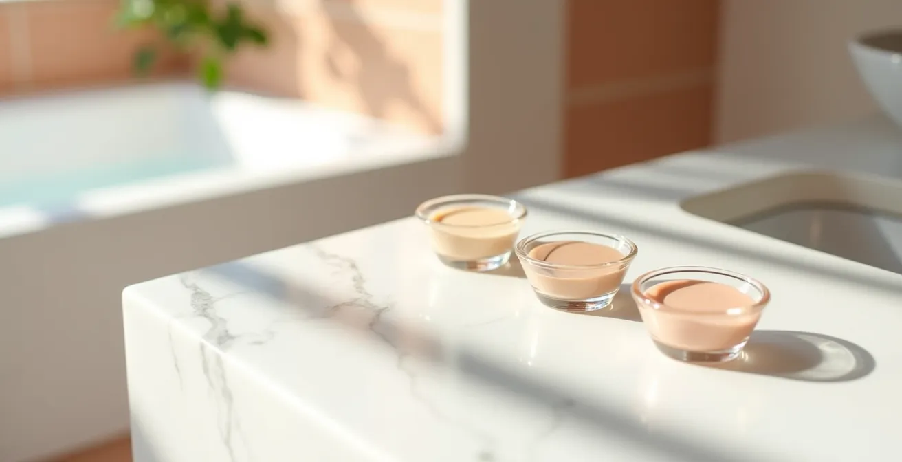 Aplicación estratégica de corrector e iluminador para efecto lifting en rostro maduro