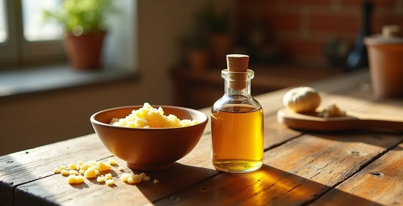 Ingredientes naturales mediterráneos para exfoliación de labios