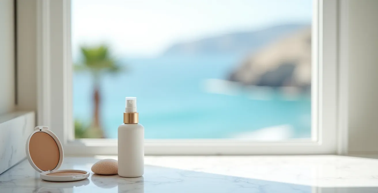 Técnica de sellado en capas para BB cream en clima húmedo costero español